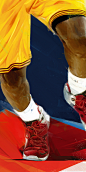 Nike. House Of Hoops. : NBA athletes full body portraits produced for Nike House of Hoops.                  Commissioned by NikeArt direction: Julian Alexander. 