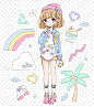 RAKUGAKI Sticker Flakes 01 - Fancy Surprise!