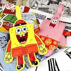 绝版2013台湾麦当劳新年特别版万用卡套 海绵宝宝 派大星行李吊牌-淘宝网