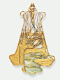 勒内.拉里科(René Lalique，法国珠宝艺术家，1860–1945)，Art Nouveau新艺术风格、Art Deco装饰艺术风格的跨代宗师、被誉为“现代珠宝发明人”、“玻璃诗人”、“光的雕塑家”，"香水瓶之父"。 ​​​​