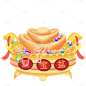 中国风吉祥物元素主题素材-聚宝盆