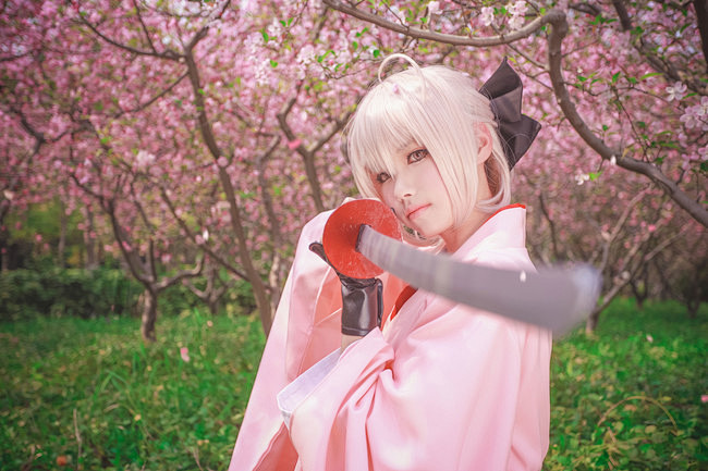 纯纯纯子君的cosplay正片 【樱sa...