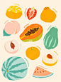 原创插画✨今天吃什么～美味水果主题