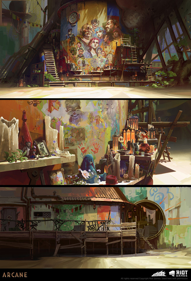 ARCANE（双城之战）场景原画 —— ...