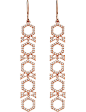 ASTLEY CLARKE Large Varro Honeycomb 14ct rose gold and diamond drop earrings