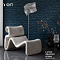 YOOWOW有窝新款北欧创意异形波浪休闲椅设计师款线条单人沙发定制-淘宝网