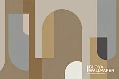 哥伦雅壁纸 意大利原装进口 定制壁画 ENJOY 几何多彩背景墙纸-tmall.com天猫