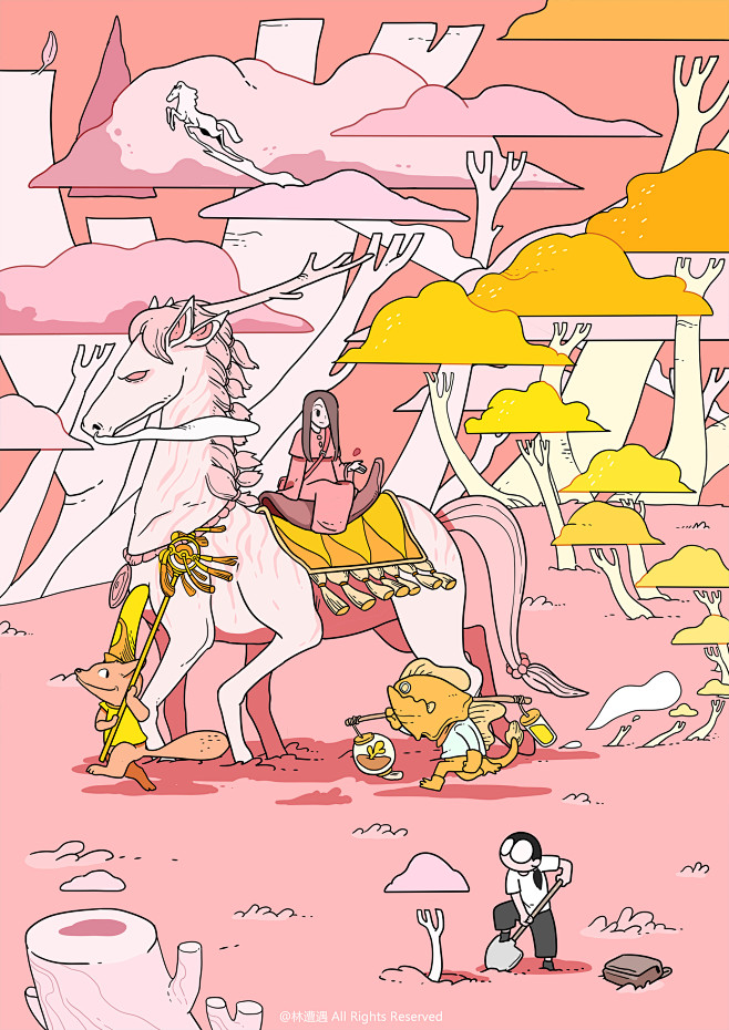 逃避型人格【六】插画艺术插画林遭遇 - ...