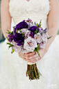 紫色新娘捧花 奢华烂漫