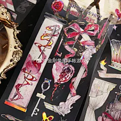 分装】金刚兔月神之花毒苹果KKT爱丽丝台产暗黑风咕卡虹光PET胶带-淘宝网