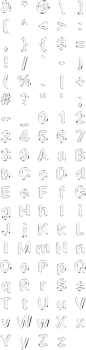 Shapefest™ | Glass Letters and Numbers 3D Shape Pack