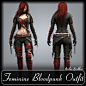 200 Feminine Bloodpunk Outfit Reference Pack | 4K | v.61