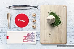 海鲜餐厅素材样机集 Seafood Restaurant Mockup Set #1141519-样机模版-@美工云(meigongyun.com)