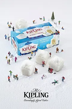Mr Kipling圣诞蛋糕广告海报创意