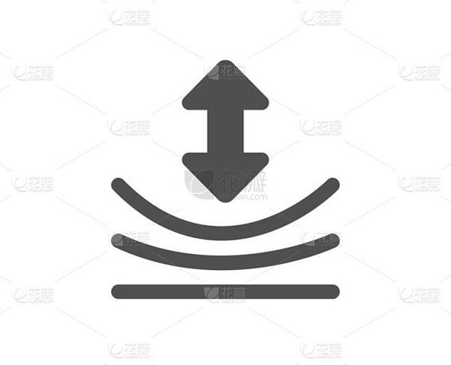 弹性图标。弹性材料标志。质量设计元素。经典样式图标。向量
