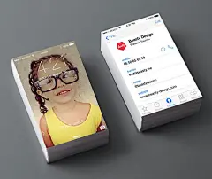 精致排版的英文名片设计作品 