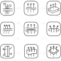 特效矢量透气图标元素素材