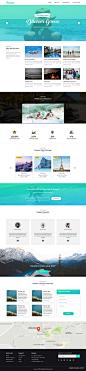免费搭乘旅游网站模板 -  XDUI设计作品网页设计详情页/列表页首页素材资源模板下载
