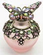 Pink Butterfly Perfume Bottle