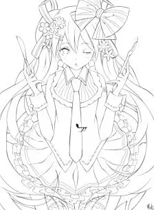 初音未来简笔画_百度图片搜索