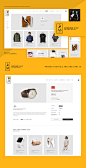 高端时尚服饰箱包手表电子商务web网站PSD模板：