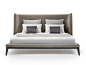 Bed with high headboard DRAGONFLY | Bed by Mood by Flexform