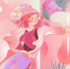 绿萝lhz采集到国风插画( 李旻)