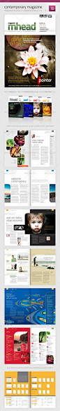 Contemporary Magazine - GraphicRiver Item for Sale #排版#