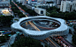 An aerial view of the new Chunhua footbridge in Shenzhen, China