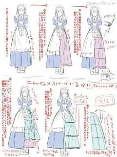 JK制服、女仆装、和服……5款常见服装的正确绘画方式！绘画小白速码！