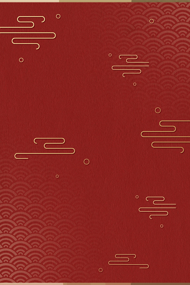 千库网_中国风红金喜庆背景请贴_背景编号...