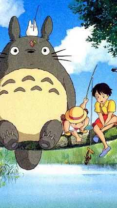 宫崎骏动漫 龙猫 卡通壁纸
更多壁纸关注微博：童话壁纸王国