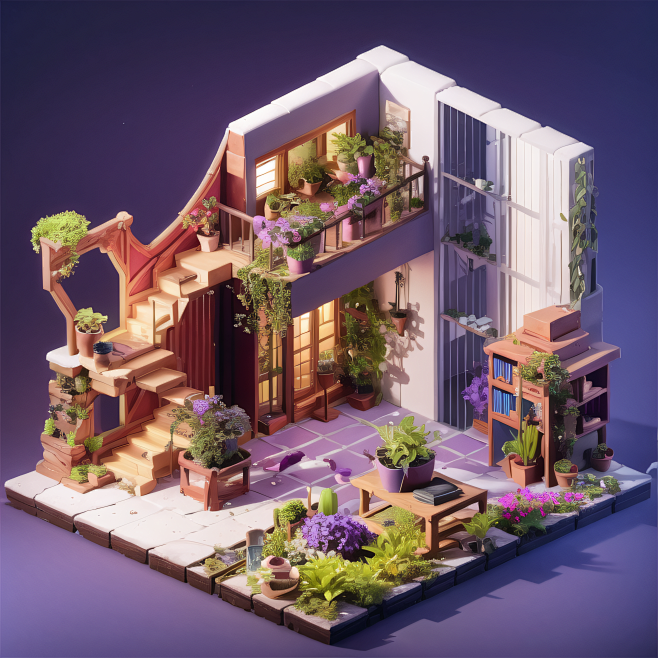 3D场景建筑模型C4D