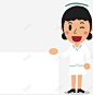 卡通医生护士举牌医疗知识宣矢量图 矢量图 元素 免抠png 设计图片 免费下载 页面网页 平面电商 创意素材