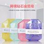 跨境soap钻石手工香皂亚马逊伴手礼宝石皂洁面润肤精油外贸金箔皂