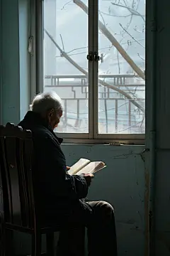 社团老年人看书阅读图片