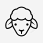 羊肉养殖绵羊图标 页面网页 平面电商 创意素材