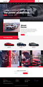 Dealer website landing page design