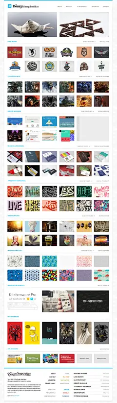 【每日酷站！TheDesignInspiration灵感华丽来袭】保证你会不经意间就和最顶尖的设计站点邂逅，而且网站改版后，更全面的展示了精美的logo、插画、酷站及实用的商务名片。更有华丽丽的字体设计及热门的纹理。同学们绝对不容错过哟！收藏请戳→http://t.cn/h46tcI
