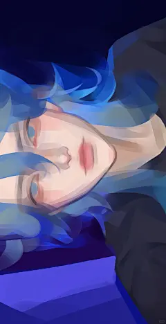 画个蓝头发的过程 - 小红书