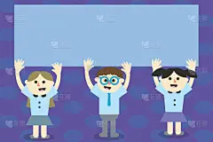 商务,扁平化设计,儿童,学龄前儿童,学生,人,男孩,女孩,小的,概念