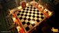 It Takes Two - Rose's Room - Chessboard, Hanna Stenow : On It Takes Two, I worked as an Environment Artist, and one of the things I was responsible for was the environment art in the Chess boss level in Rose's Room.
I took the level from blockout to its f