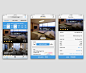 Hotel booking app showcase full pixels