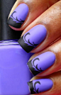 pretty purple and black | makeup & nails #采集大赛#