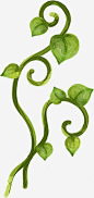 创意手绘卡通扁平植物藤蔓免抠png素材_新图网ixintu.com