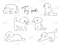 玩具贵宾犬,水笔,宠物,图像,狗,小型贵宾犬,动物,无人,黑白图片,矢量