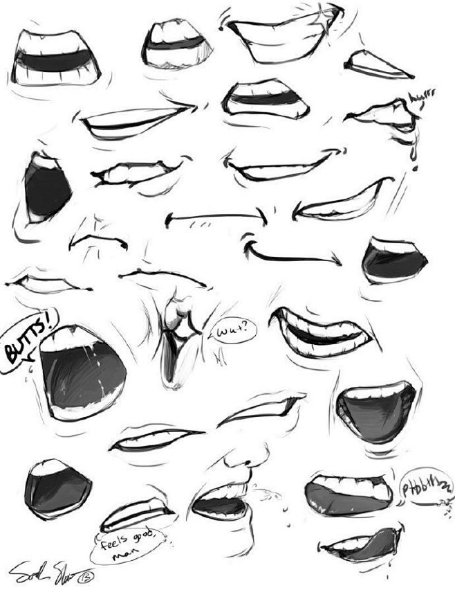 嘴部表达各种情绪 ​​​​5