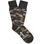 Beams Plus - Camouflage Knitted Socks : Add a pop of personality to any look with <a href='http://www.mrporter.com/mens/Designers/Beams_Plus'>Beams Plus</a>' camouflage socks. This comfortable pair has been knitted in Japan with hints of cotto
