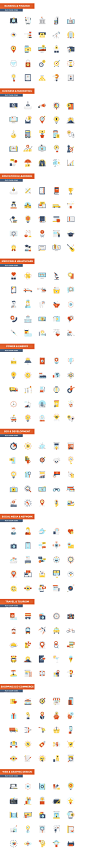 Set of modern Flat Design icons : Set of modern Color Flat Design icons.Creative concepts and design elements for mobile and web applications. VectorCollection covers following themes :1. Banking and Finance2. Marketing and Business3. Seo and Development4