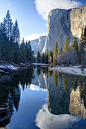 El Capitan reflection, Yosemite by Xavier Cohen